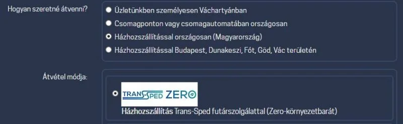 Csomagolásmentes futár