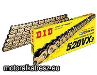 DID 520VX3 GOLD 114 szemű lánc (Direct Energy Transfer)