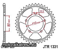 JT 111-553-42 / JTR1331-42 hátsó lánckerék