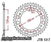 JT 111-564-43 hátsó lánckerék
