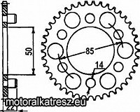 JT 116-305-44 hátsó lánckerék