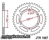 JT 115-377-52 hátsó lánckerék