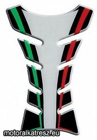 New Label Tankpad fekete-fehér-zöld-piros (magyar/olasz zászló)