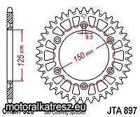 JT 110-464-42 hátsó lánckerék