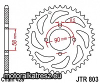 JT 113-347-45 hátsó lánckerék