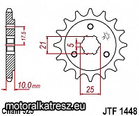 JT 103-524-15 első lánckerék