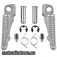 Biketec Első lábtartópár, ezüst BTFR014