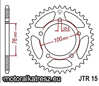 JT 115-550-42 hátsó lánckerék