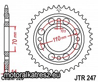 JT 111-443-36 első lánckerék