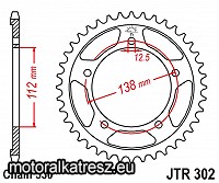 JT 111-654-40 hátsó lánckerék