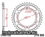 JT 112-768-38 hátsó lánckerék