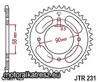 JT JTR231-36 lánckerék
