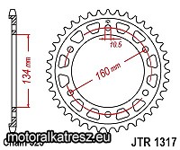 JT 111-564-40 hátsó lánckerék