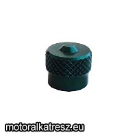   Fém szelepsapka sötétzöld