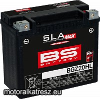 BS SLA MAX BGZ20HL gyárilag zárt akkumulátor (360°-ban forgatható, emelt indítóáramú)