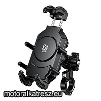 Biketec Kormányra szerelhető mobiltelefontartó Type-C és vezeték nélküli töltővel, anti-vibrációs tartóval 2