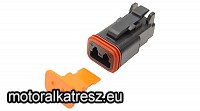 OHC DEUTSCH DT Fekete Belső 2 sarus csatlkakozó 