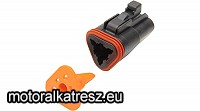 OHC DEUTSCH DT Fekete Belső 3 sarus csatlkakozó 