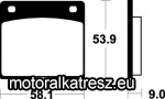 SBS (Scandinavian Brakes) 512H.HF fékbetét