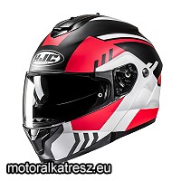 HJC C91N KAON MC1SF fekete-fehér-piros felnyitható bukósisak XS