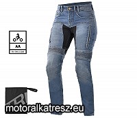 Trilobite Parado SLIM kék színű szűkített női motoros farmernadrág, normál fazon 32