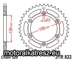 JT 113-465-44 hátsó lánckerék