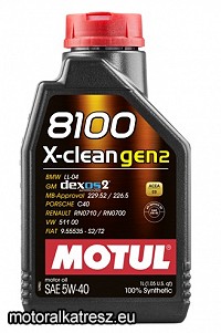 Motul 8100 X-cess Gen2 5W40 FULL SZINTETIKUS autó olaj 1l