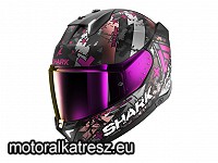 Shark SKWAL I3 HELLCAT matt fekete-szürke-lila bukósisak XS