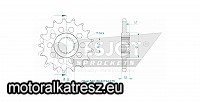 JT 105-407-15 első lánckerék