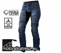 Trilobite Parado Doublelayer női kék színű motoros farmernadrág, slim fit, AAA, 26