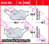 TRW Lucas MCB585 fékbetét