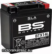 BS SLA BTX14L gyárilag zárt akkumulátor (360°-ban forgatható)