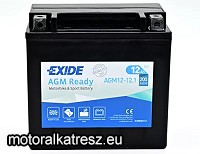 Exide AGM 12-12.1 akkumulátor (360°-ban forgatható, YTX14L-BS helyett)