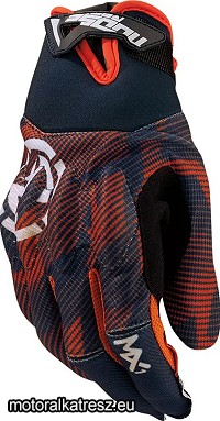 Moose Racing MX1 fekete-szürke-narancs cross/enduro/nyári kesztyű S (1 pár)
