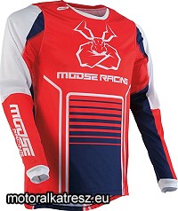 Moose Racing Agroid piros-fehér-kék mez 2XL (1 db)