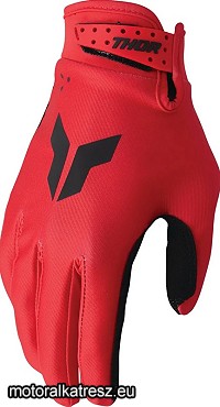 Thor LAUNCHMODE piros-fekete cross/enduro/nyári kesztyű XS