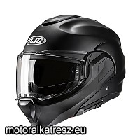 HJC F100 SEMI FLAT BLACK matt fekete hátranyitható bukósisak M