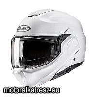 HJC F100 PEARL WHITE fehér  hátranyitható bukósisak S