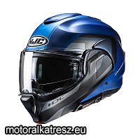 HJC F100 REFF MC2SF fekete-szürke-kék hátranyitható bukósisak XS