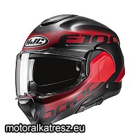 HJC F100 HETAL MC1SF fekete-piros hátranyitható bukósisak M