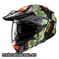 HJC i80 Roki MC47SF fekete-zöld-narancs felnyitható bukósisak XS