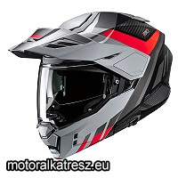 HJC i80 IMES MC1SF szürke-piros felnyitható bukósisak XS
