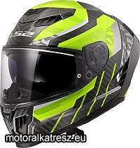 LS2 FF807 DRAGON TRAX fekete-UV-szürke bukósisak M