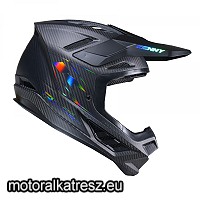 Kenny Racing  Titanium Carbon Matt Holographic cross sisak matt fekete M (1 db)