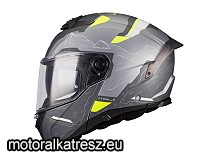 MT Atom 2 SV HIGHLANDS E2 matt szürke-UV felnyitható sisak L