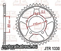 JT JTR1330.45 hátsó lánckerék