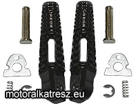 Biketec Hátsó lábtartópár, fekete BTFR009