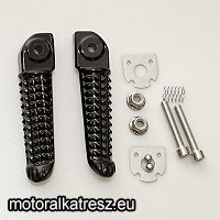 Biketec Hátsó lábtartópár, fekete BTFR013