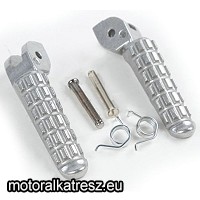 Biketec Első lábtartópár, ezüst BTFR042