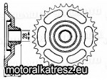 JT 40 hátsó lánckerék Aprilia RS 50 1988-1998